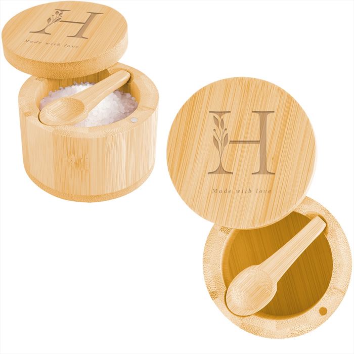HH75087 Bamboo Salt Cellar With Custom Imprint